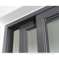 Tingkap gelongsor aluminium kaca berganda